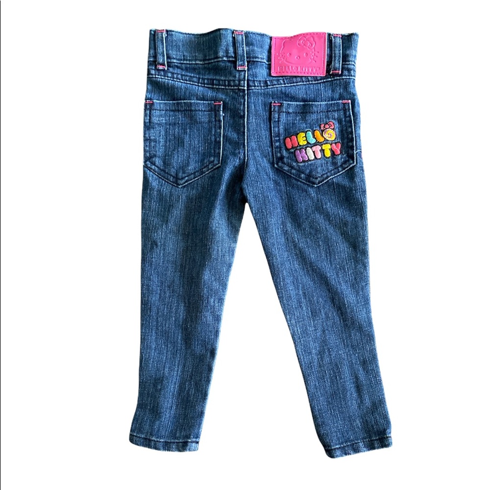 Hello Kitty - Girls Embroidered Blue Jeans (NWOT) Size: 2T